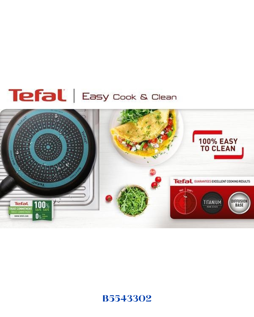TEFAL EASY COOK & CLEAN SAUTE PAN 26CM / 6.9L
