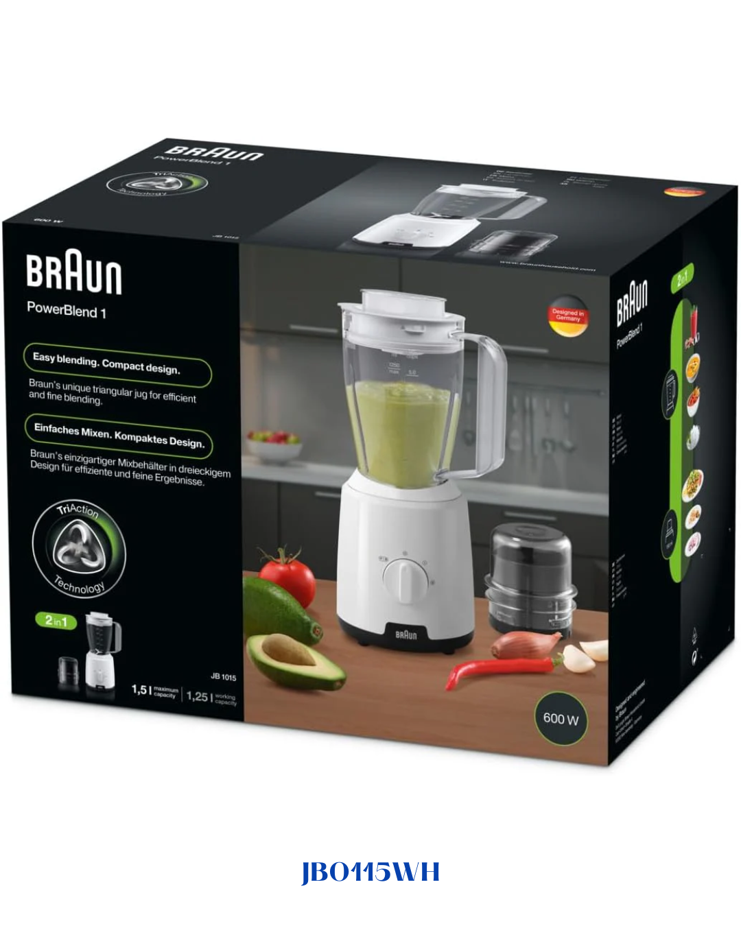 BRAUN POWERBLEND  JUG BLASTIC BLENDER 500W-1.75L