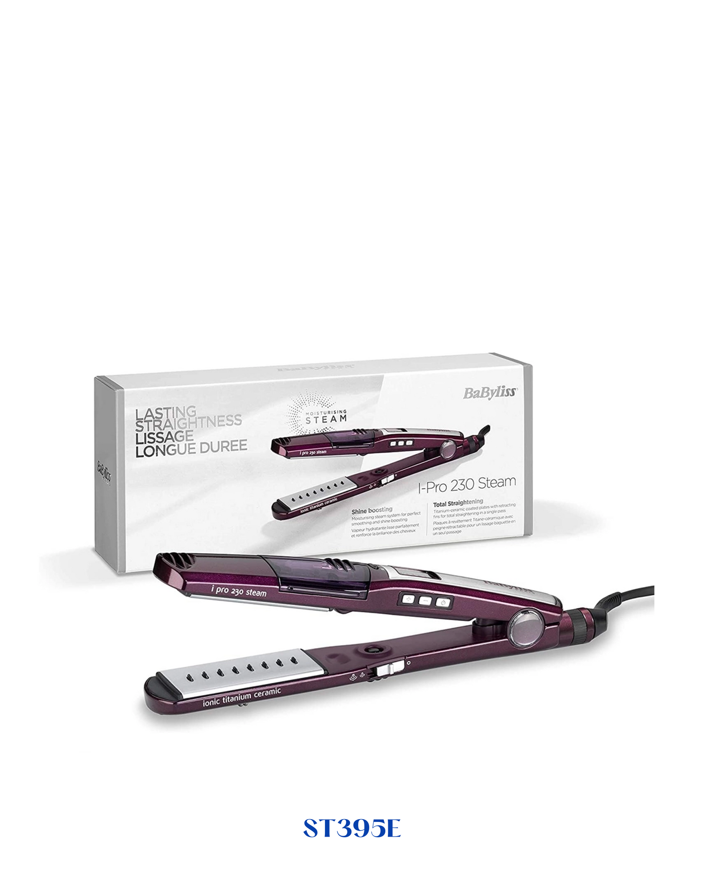 BABYLISS IPRO 230 STEAM WET & DRY HAIR STRAIGHTENER 230°C