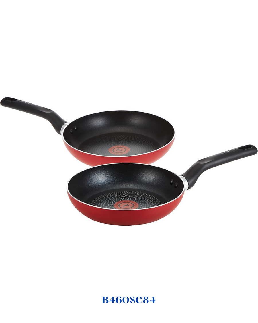 TEFAL SUPER COOK 12 PC SET, NON-STICK, THERMO-SIGNAL, RED