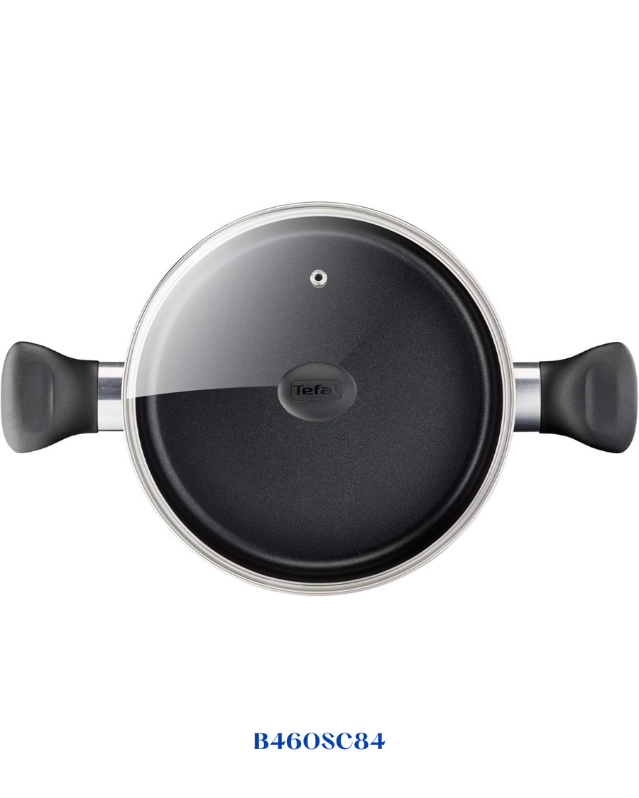 TEFAL SUPER COOK 12 PC SET, NON-STICK, THERMO-SIGNAL, RED
