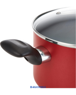 TEFAL SUPER COOK 9 PC SET, NON-STICK, THERMO-SIGNAL, RED