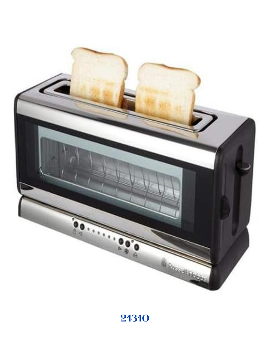 RUSSELL HOBBS 21310 GLASS LINE 2 SLICE TOASTER - 980W