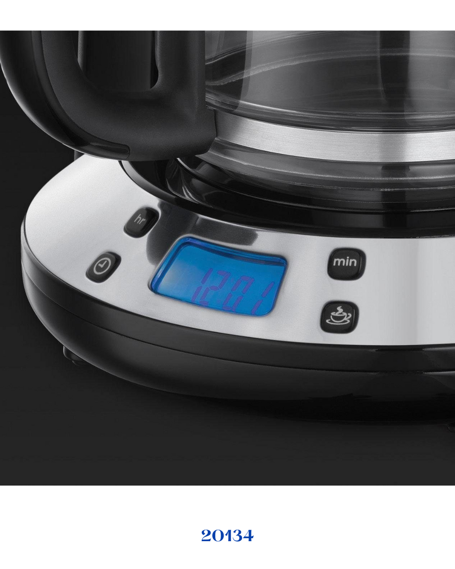RUSSELL HOBBS COLOURS PLUS+ BLACK COFFEE MAKER 1000W 1.25L​