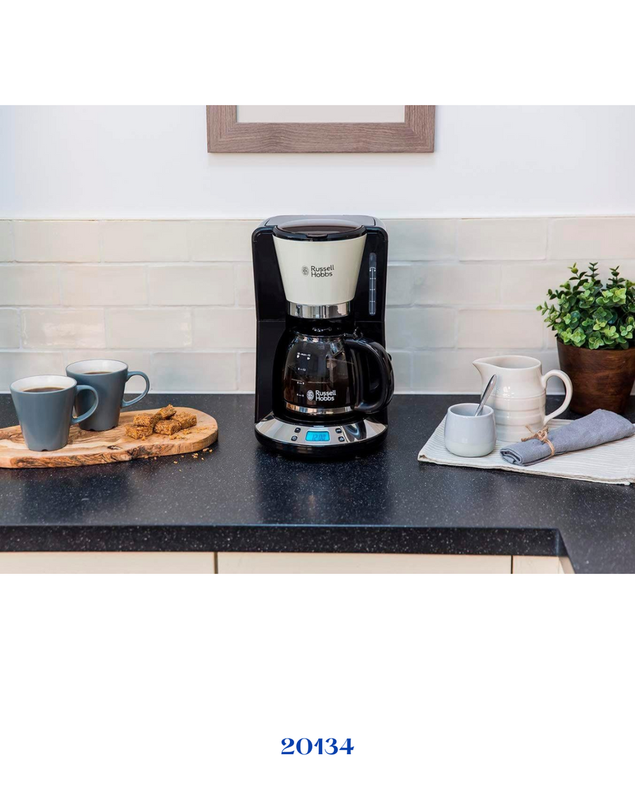 RUSSELL HOBBS COLOURS PLUS+ BLACK COFFEE MAKER 1000W 1.25L​