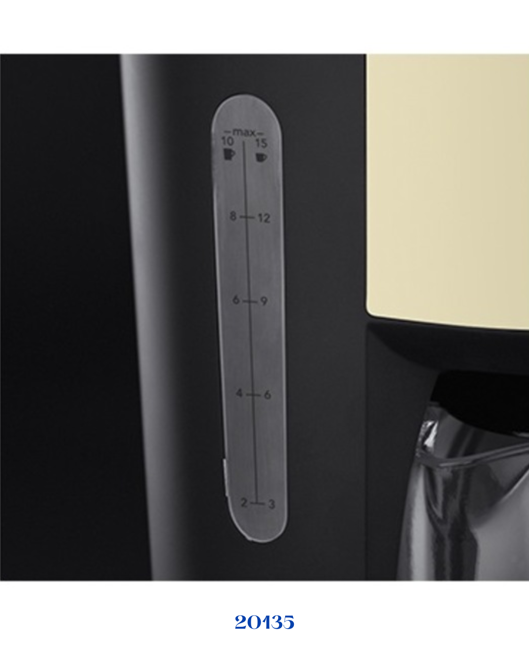 RUSSELL HOBBS COLOURS PLUS+ ماكينة تحضير القهوة لون كريمي 1000 واط 1.25 لتر