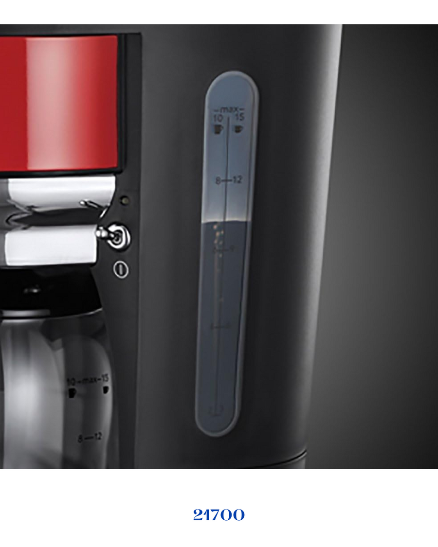 RUSSELL HOBBS RETRO RIBBON RED COFFEE MAKER 1000W