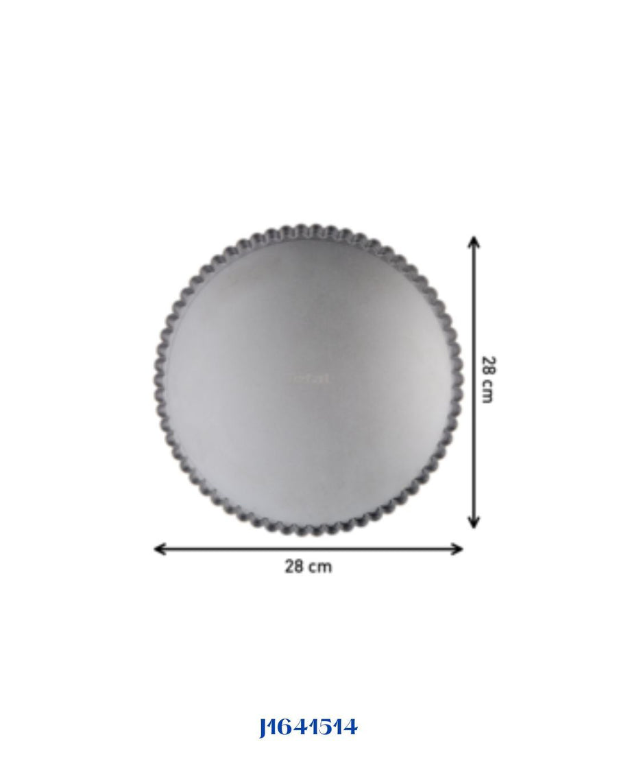 TEFAL DELIBAKE RED CARBON STEEL REMOVABLE BOTTOM TART 28CM