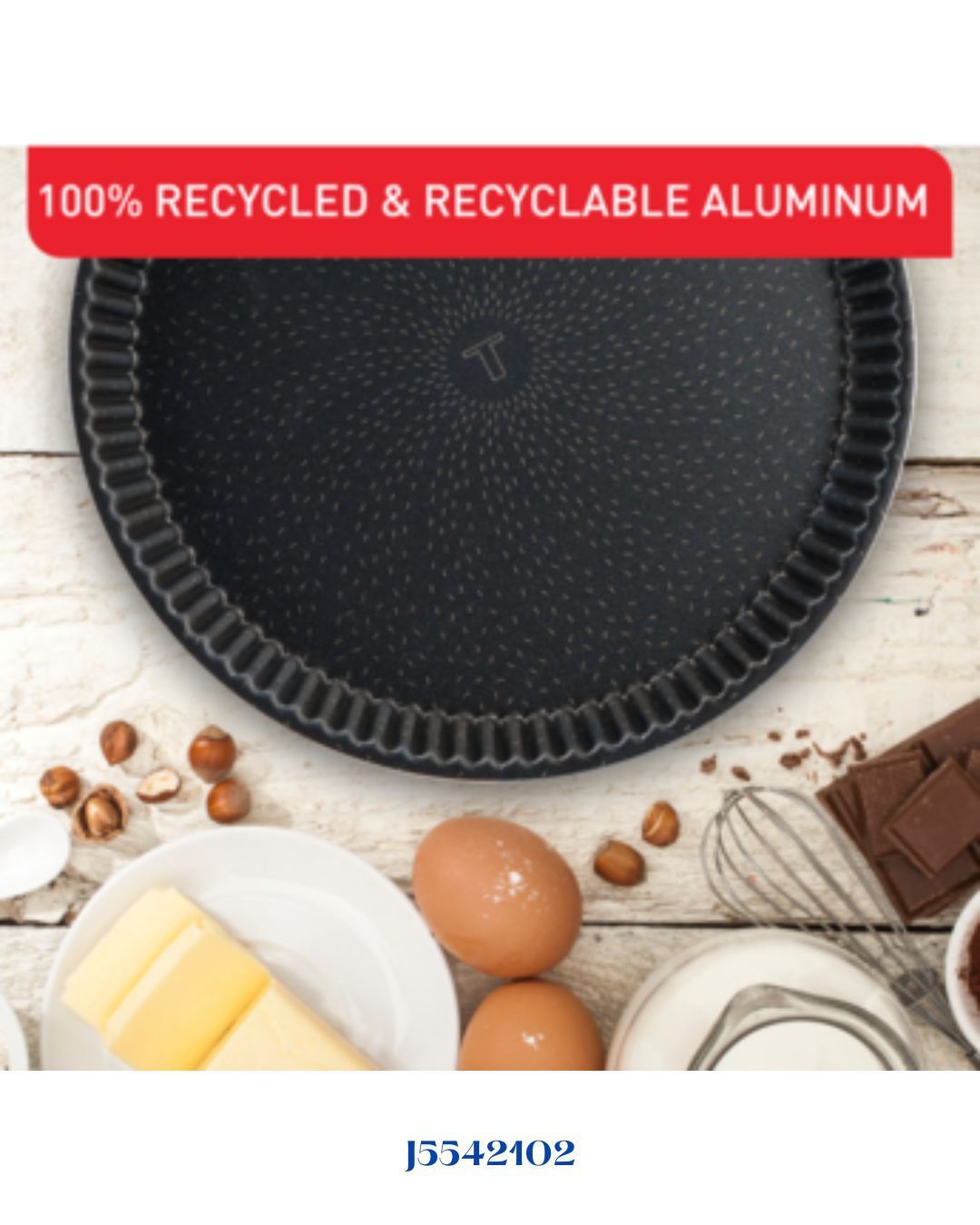 TEFAL PERFECTBAKE FLUTED TART 33CM