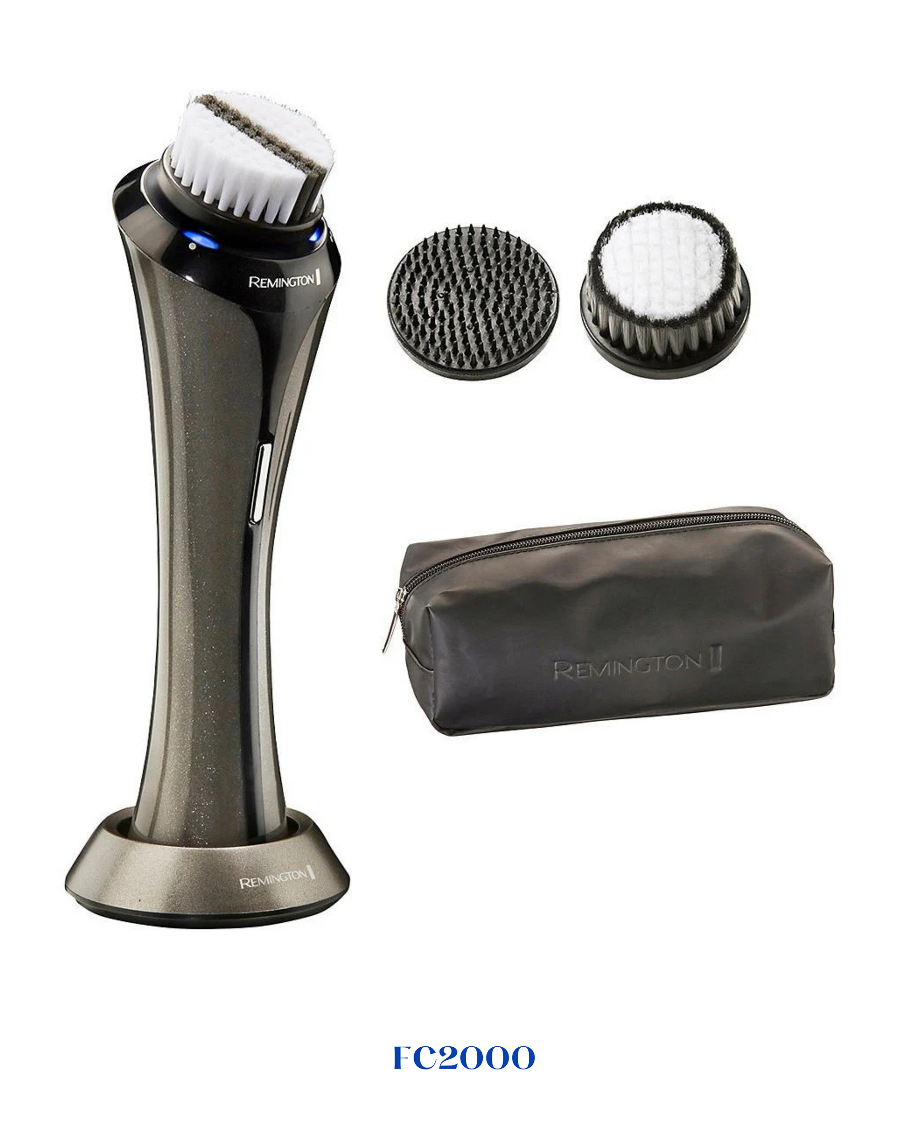 REMINGTON RECHARGE FACIAL CLEANSING BRUSH WITH CHARCOAL
