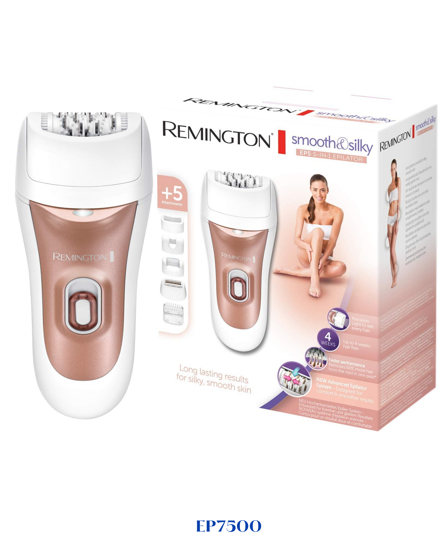 REMINGTON SMOOTH & SILKY EP5 5-IN-1 EPILATOR
