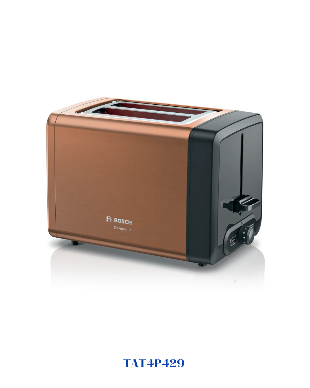 BOSCH COMPACT TOASTER DESIGNLINE COPPER 970W