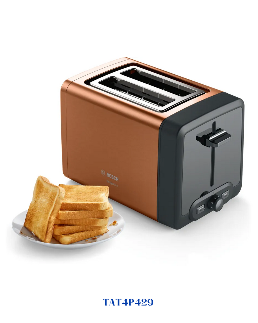 BOSCH COMPACT TOASTER DESIGNLINE COPPER 970W​