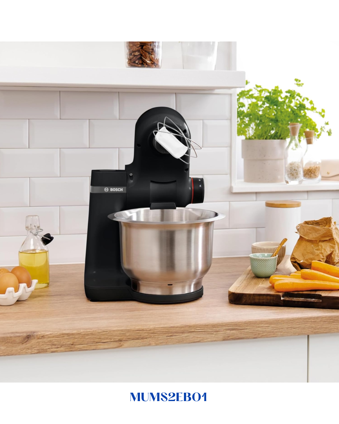 BOSCH COMPACT KITCHEN MACHINE MUM SERIES 2 BLACK 700W 3.8L
