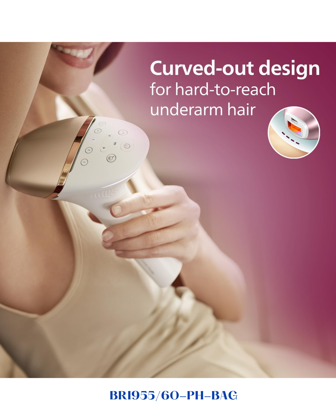 PHILIPS LUMEA IPL 9000 SERIES HAIR REMOVAL DEVICE WITH SENSEIQ