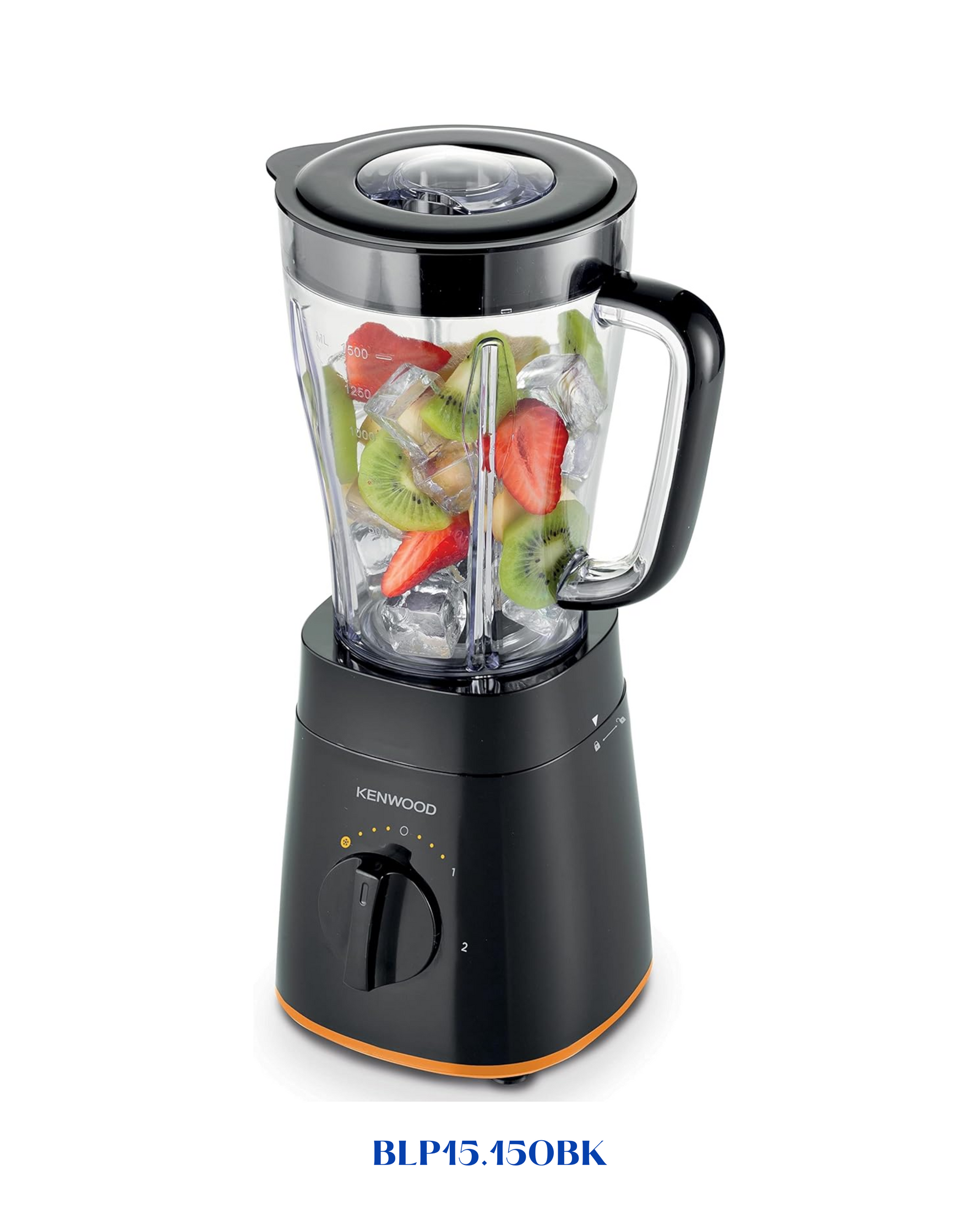 KENWOOD - BLASTIC BLENDER WITH MILL BLACK  500W-2L