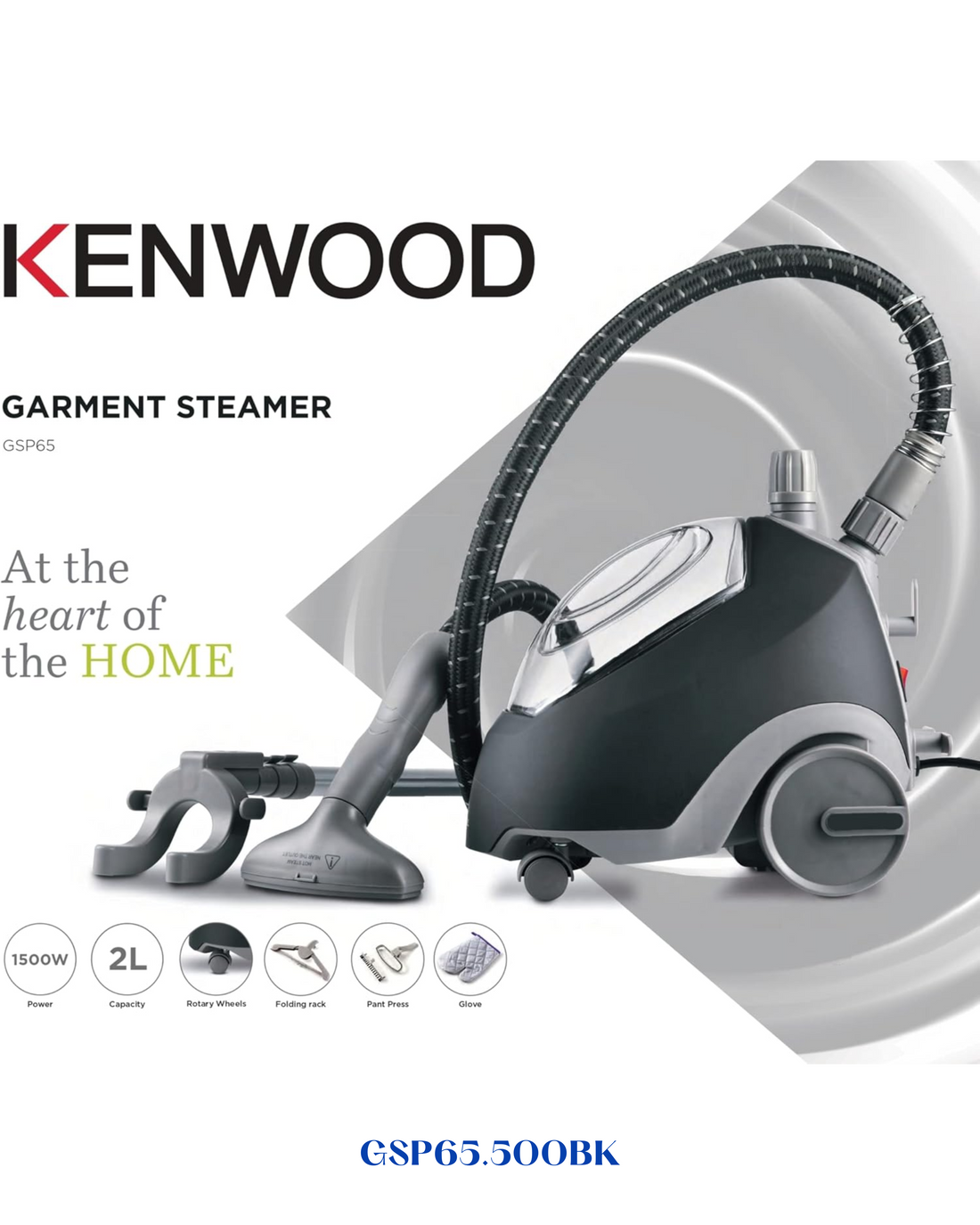 KENWOOD GARMENT STEAMER 1500W - 2L