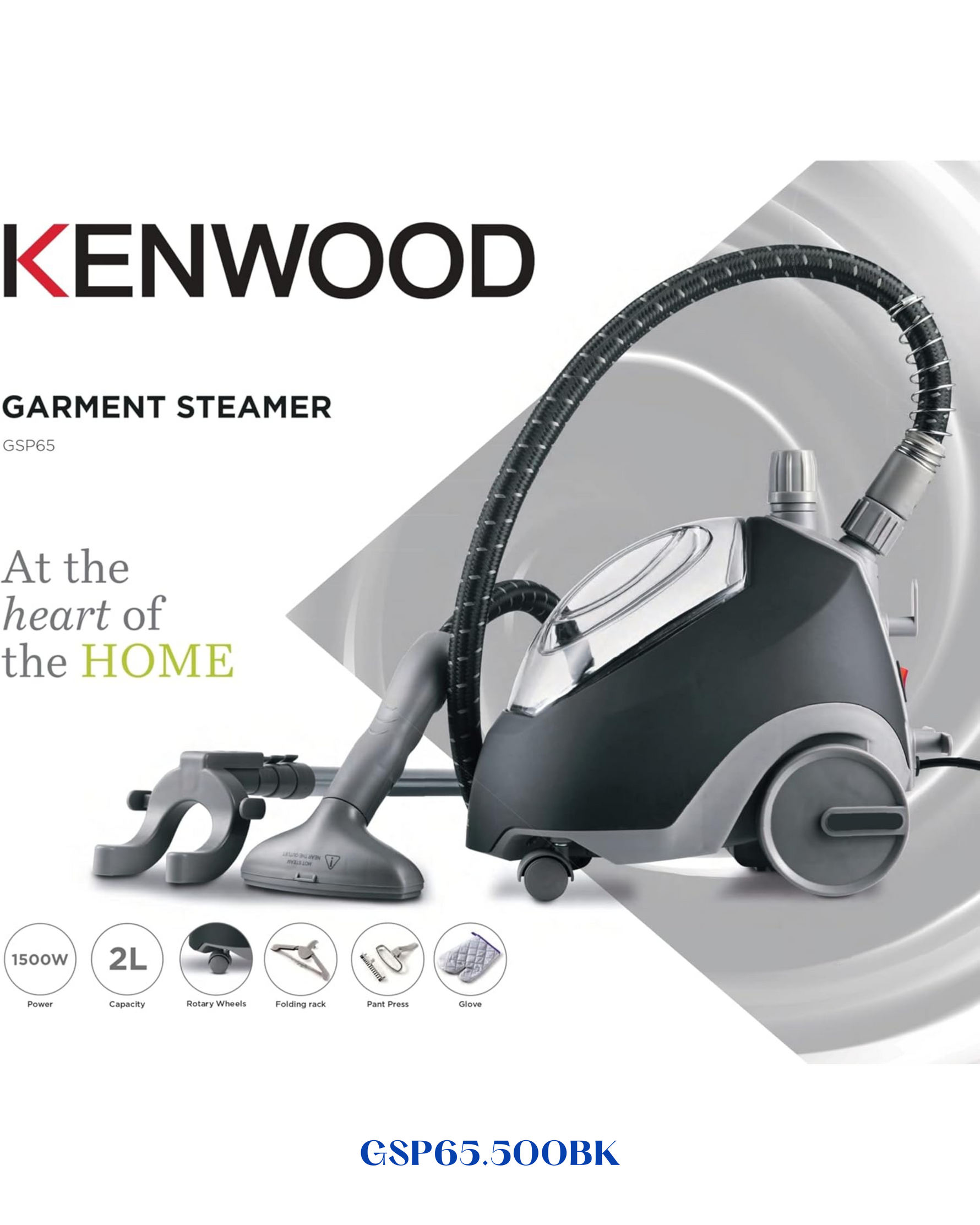 KENWOOD GARMENT STEAMER 1500W - 2L
