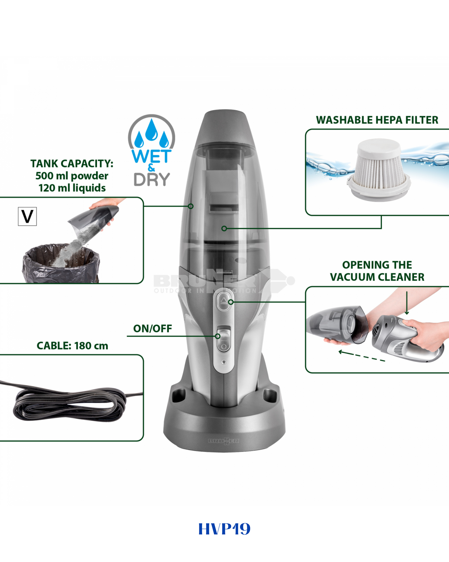 KENWOOD VACUUM   WET AND DRY 14.8V-20 MIN