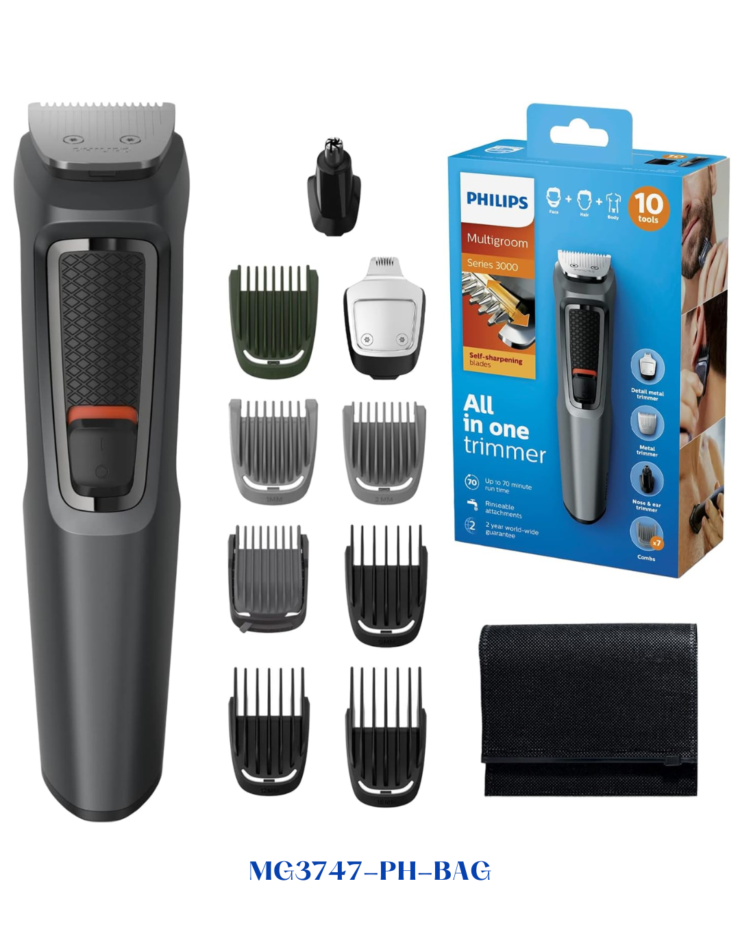 PHILIPS  MULTIGROOM 9-IN-1, FACE, HAIR AND BODY