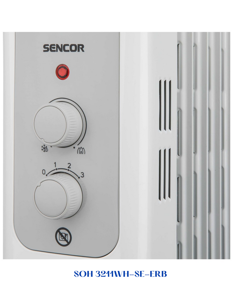 SENCOR OIL-FILLED RADIATOR HEATER 2300W
