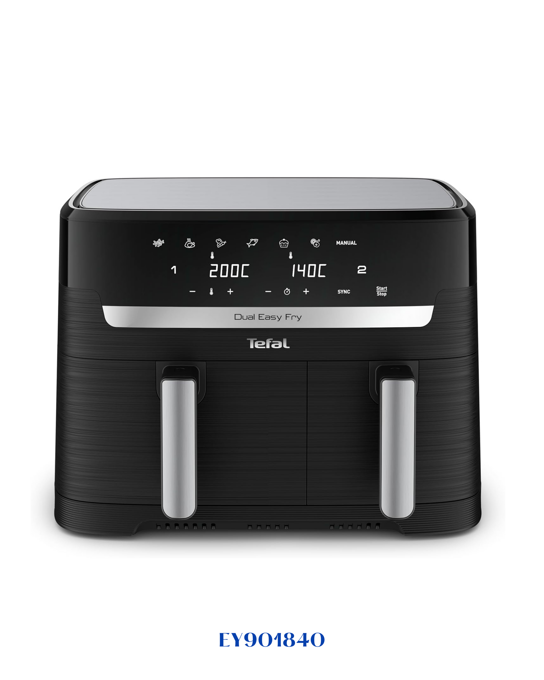 TEFAL DUAL EASY FRY AIR FRYER 2700 W 8.3 L