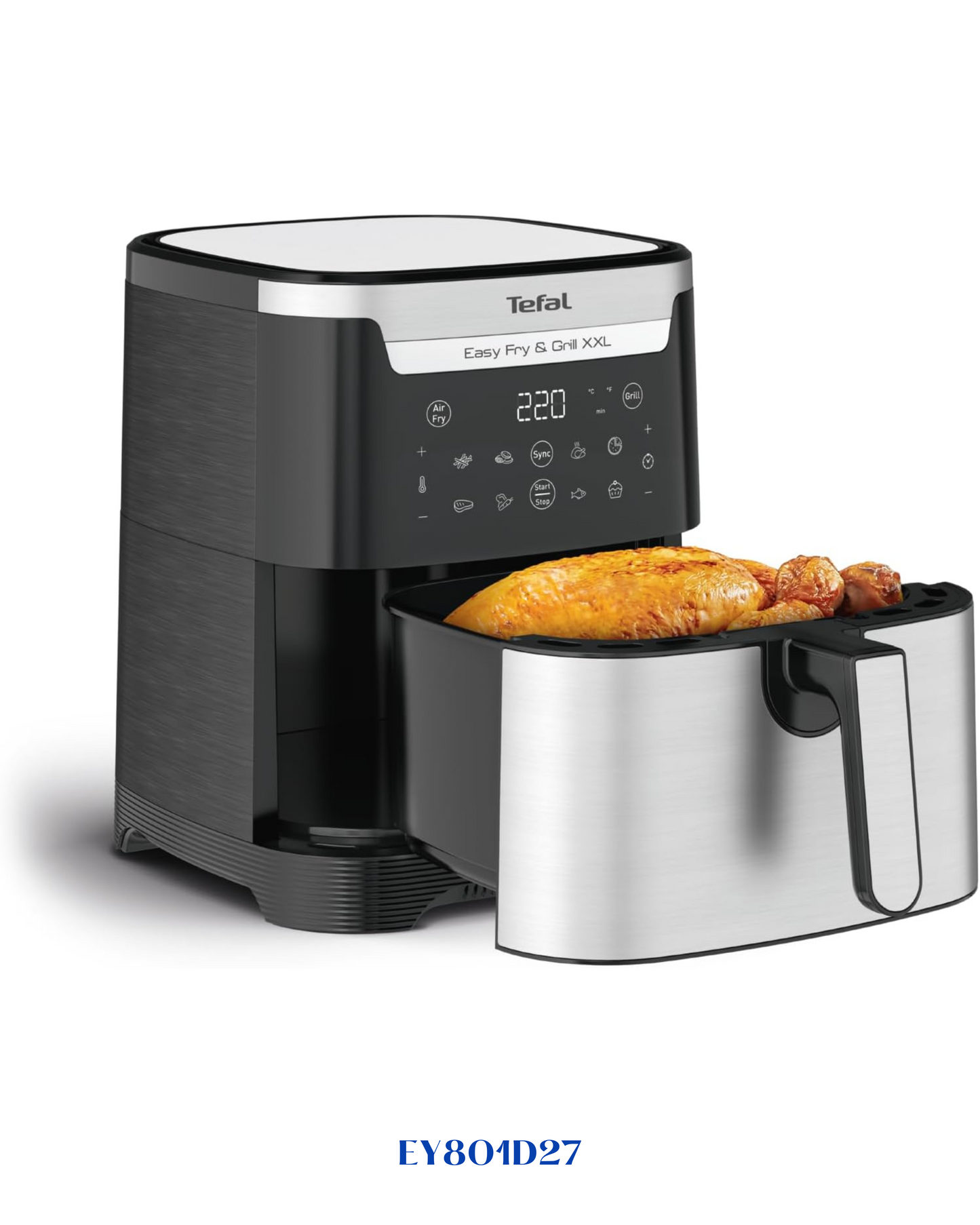 TEFAL EASY FRY & GRILL XXL INOX-6.5 لتر-1830 واط-مقلاة تيفال هوائية