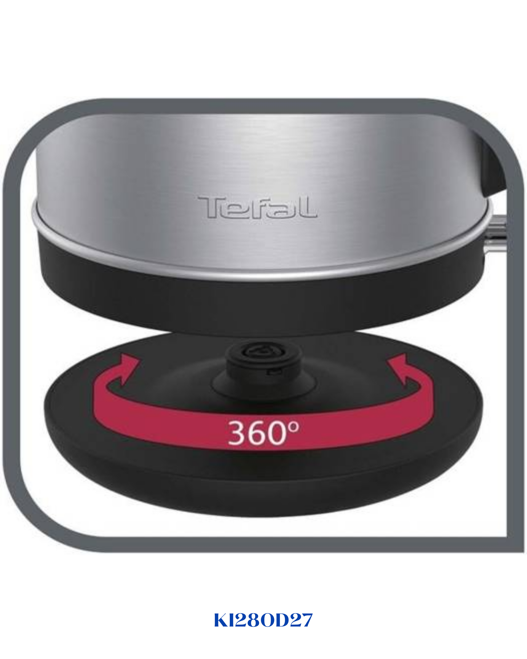 TEFAL ELEMENT STAINLESS STEEL KETTLE 1.7L