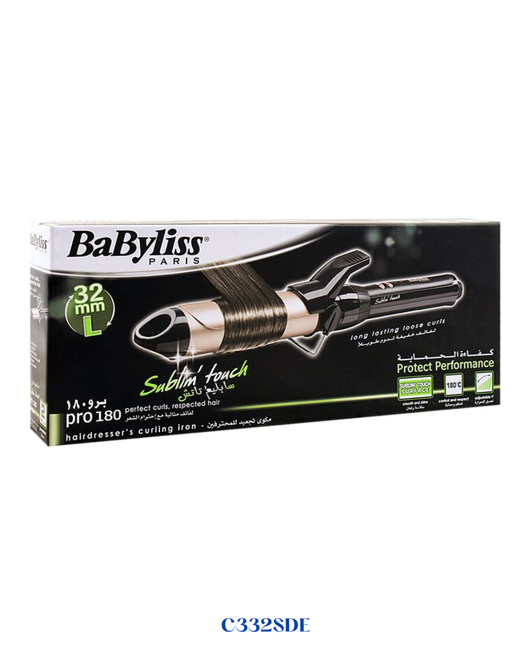 فير تجعيد الشعر بيبي ليس سوبليم تاتش برو 180 بحجم 32 ملم 180 درجة مئوية