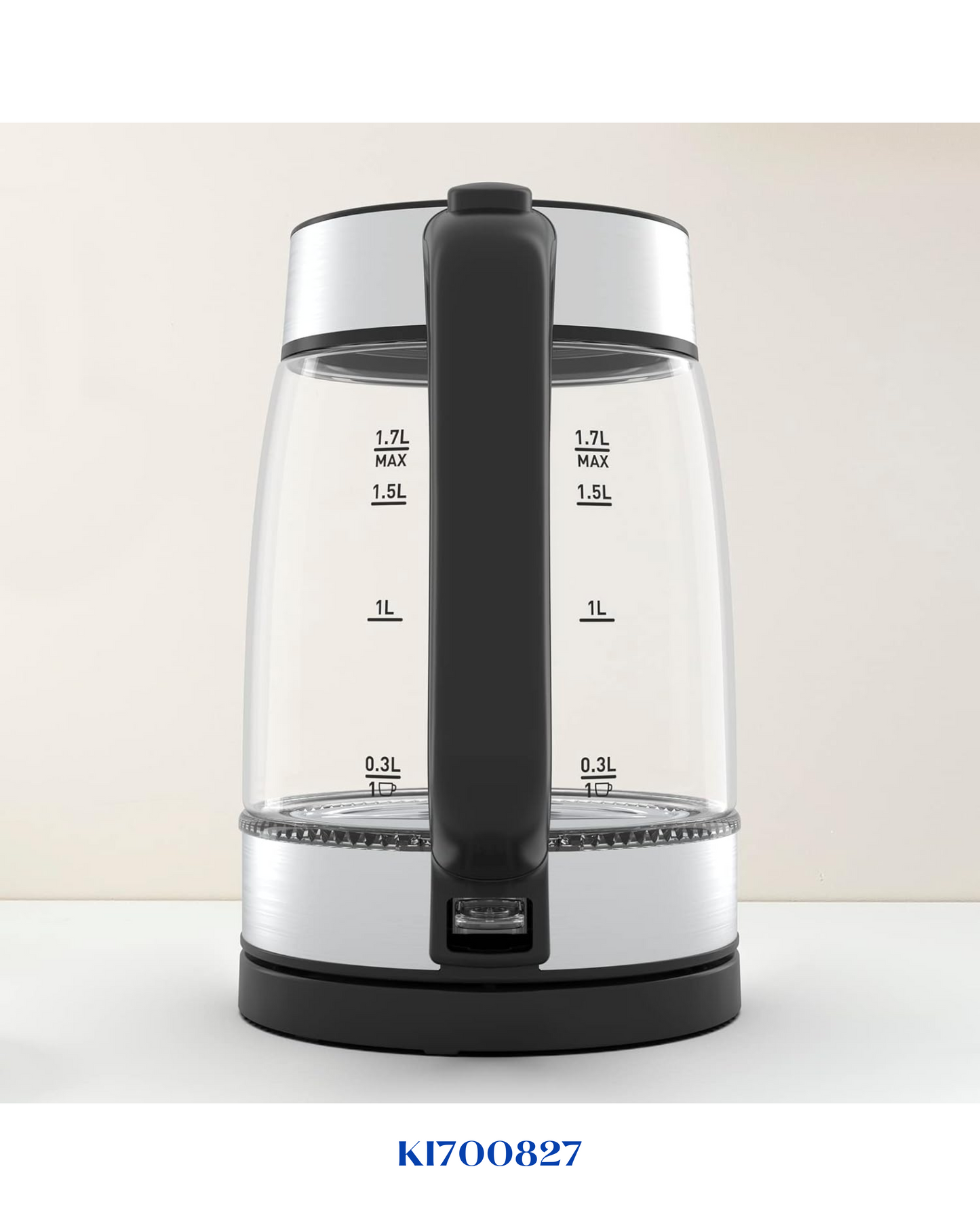 TEFAL GLASS KETTLE 1.7L-2200W-غلاية تيفال زجاجية
