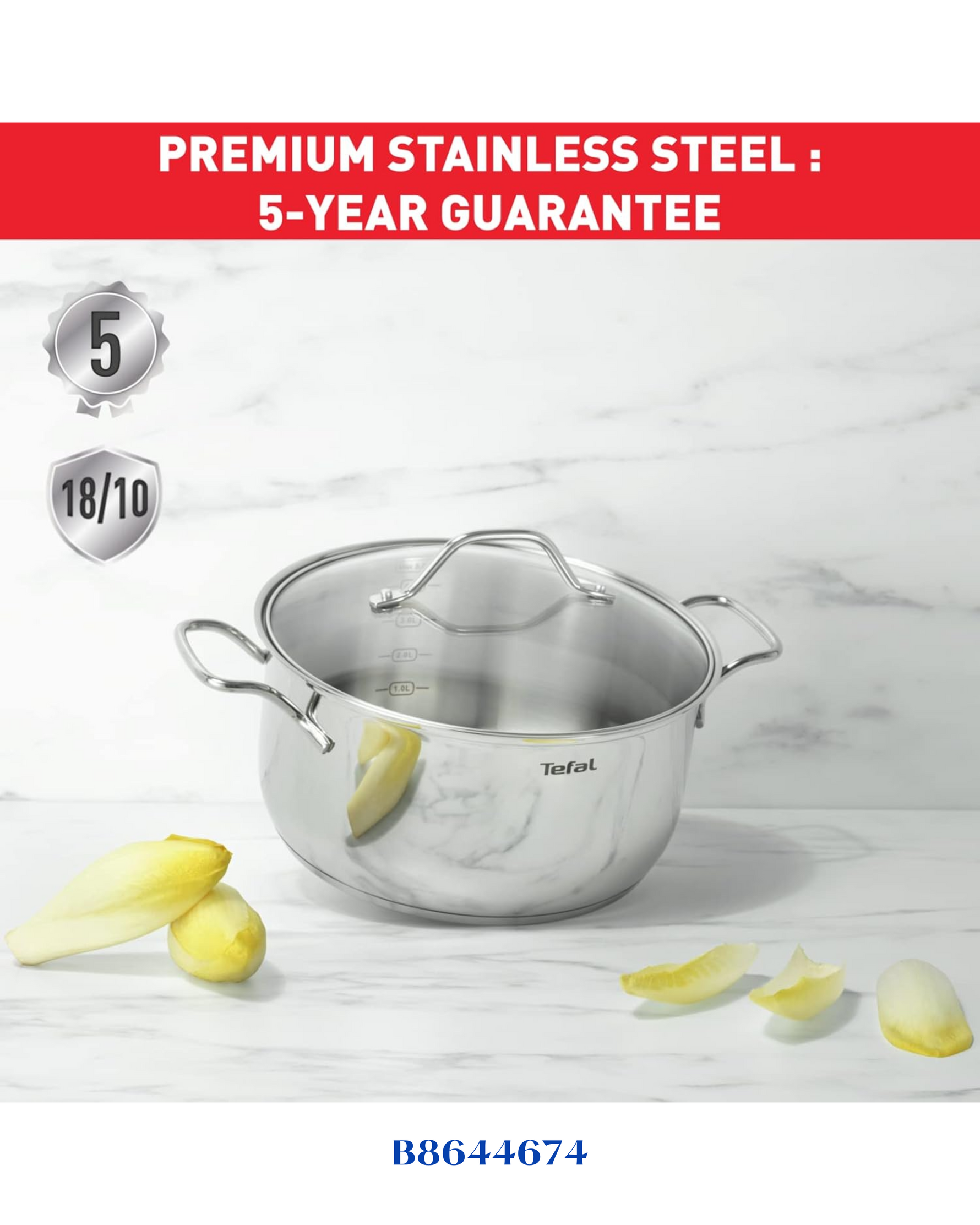 TEFAL STAINLESS STEEL 24CM