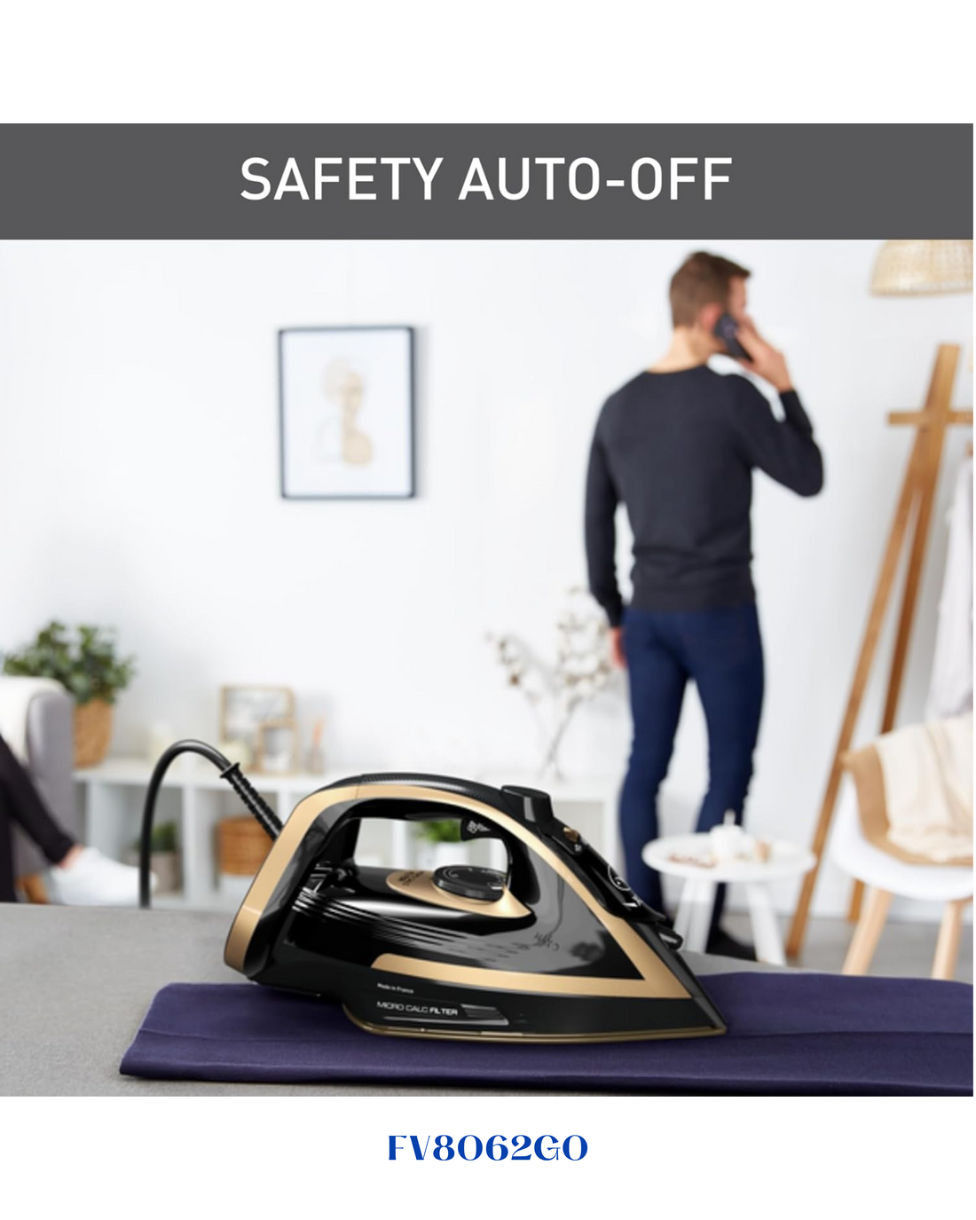 TEFAL PUREGLISS STEAM IRON 3000W-270ML​