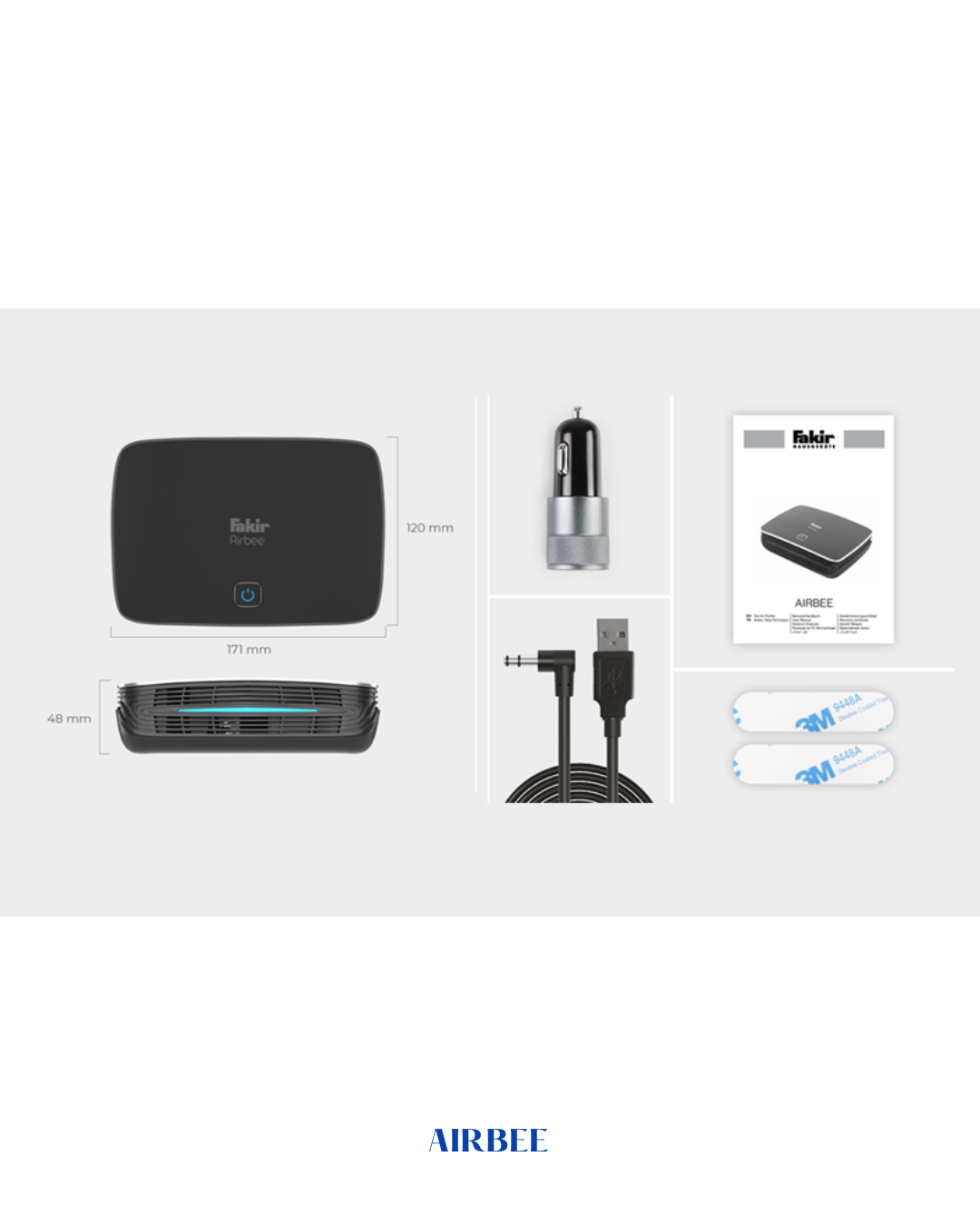 FAKIR AIRBEE CAR AIR PURIFIER – 3W