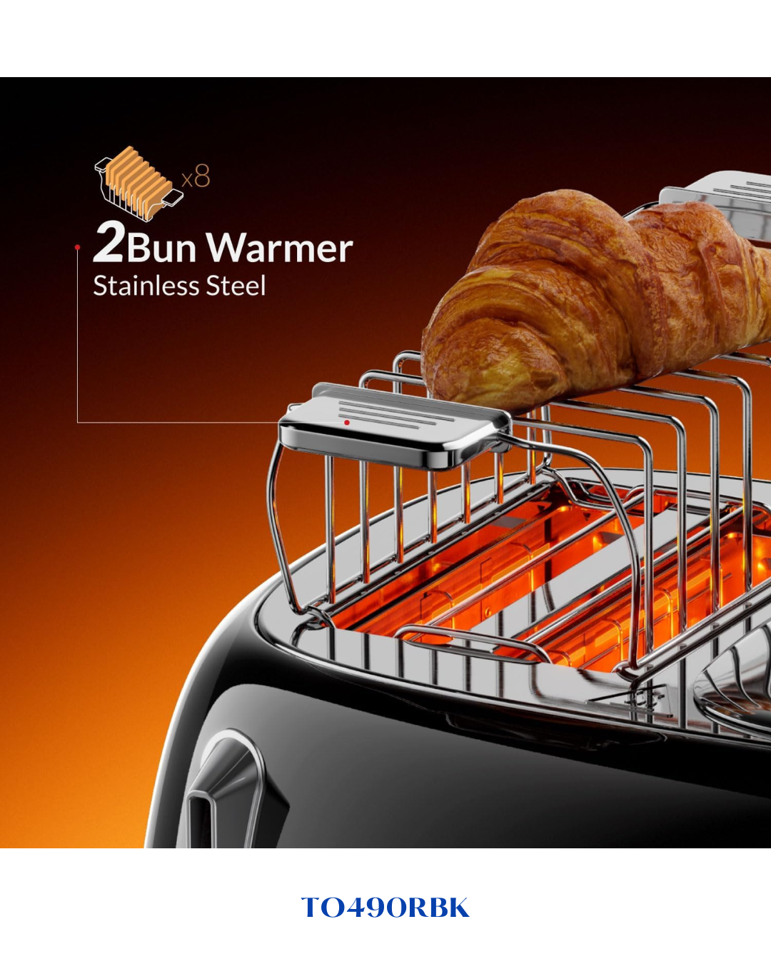 FELLER GERMANY RETRO STYLE 4-SLICE TOASTER 1630W
