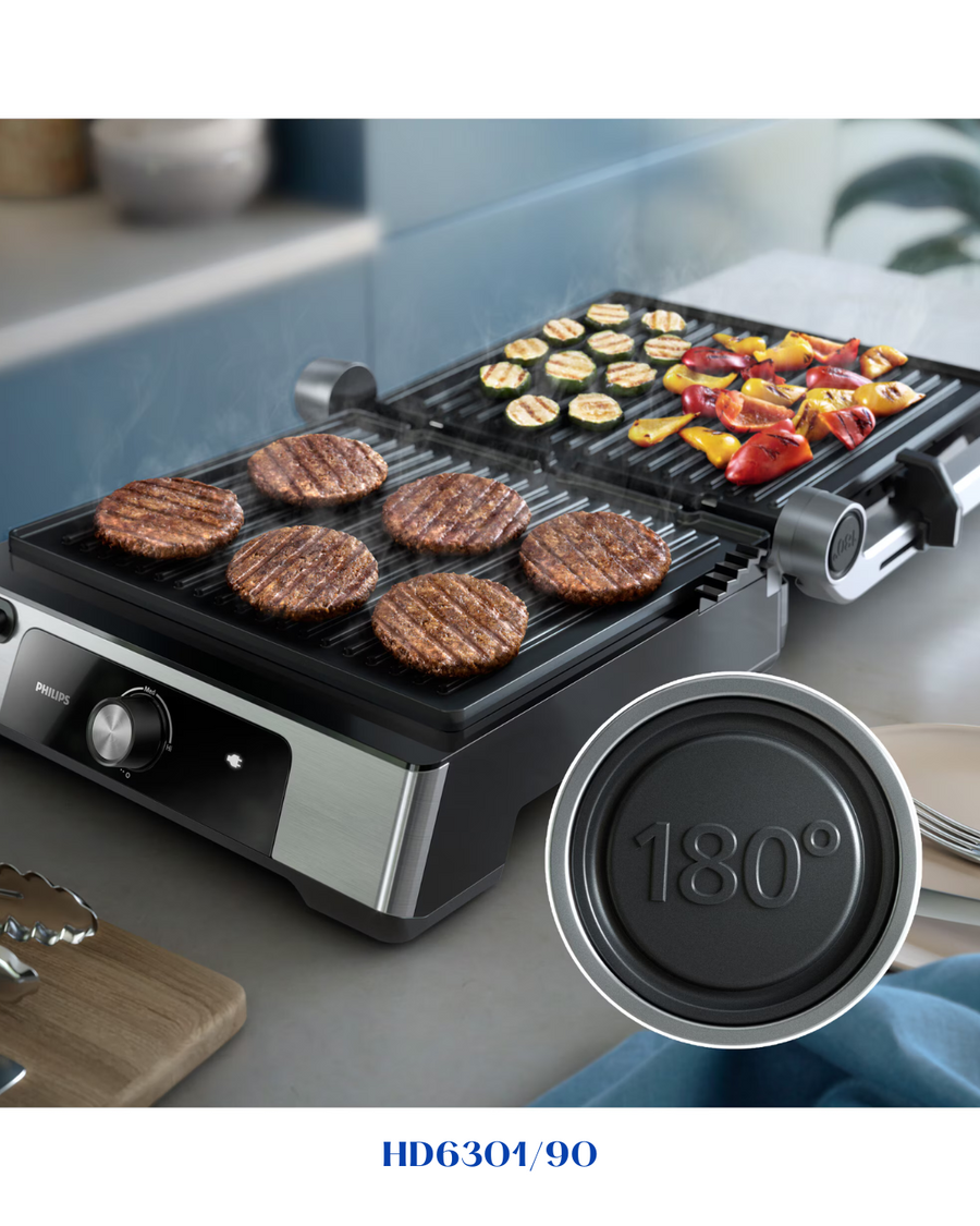 PHILIPS 5000 SERIES CONTACT GRILL HD6301/90