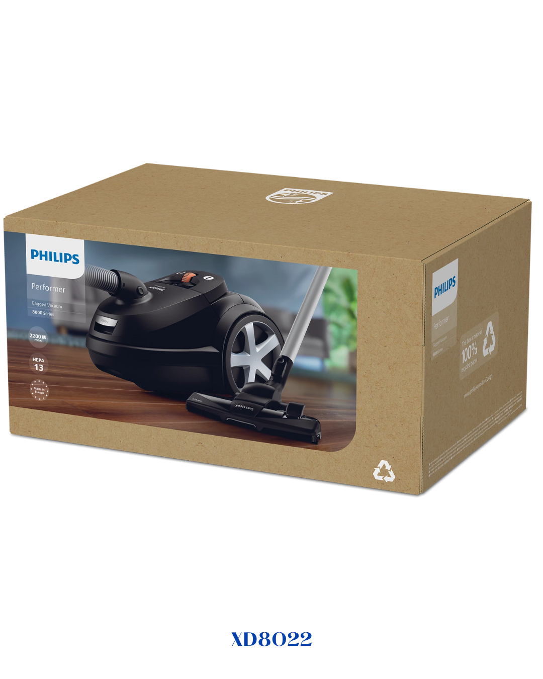 PHILIPS PERFORMER 8000 SERIES BAGGED VACUUM CLEANER 2200W