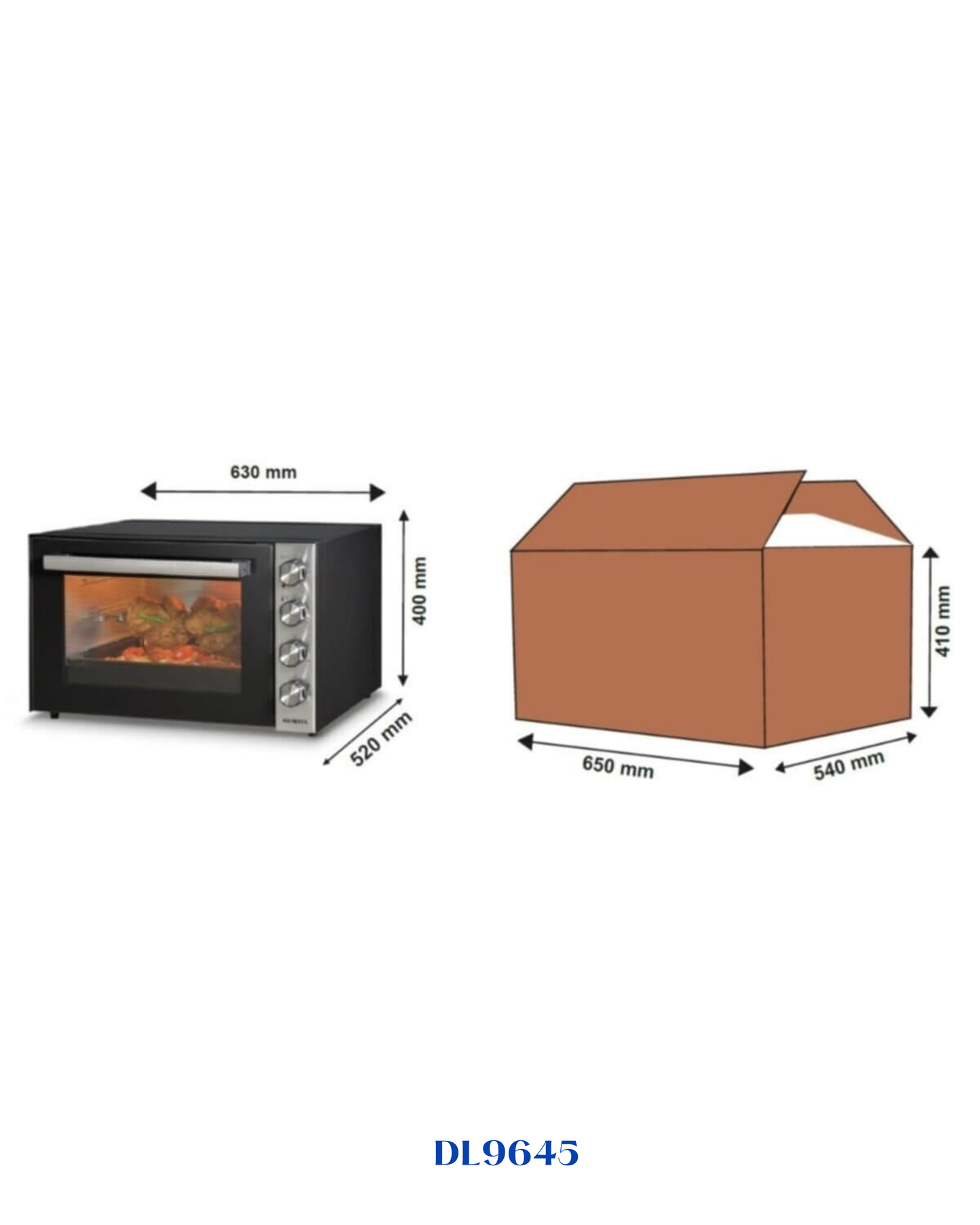DLC ELECTRIC OVEN 70L-2500W