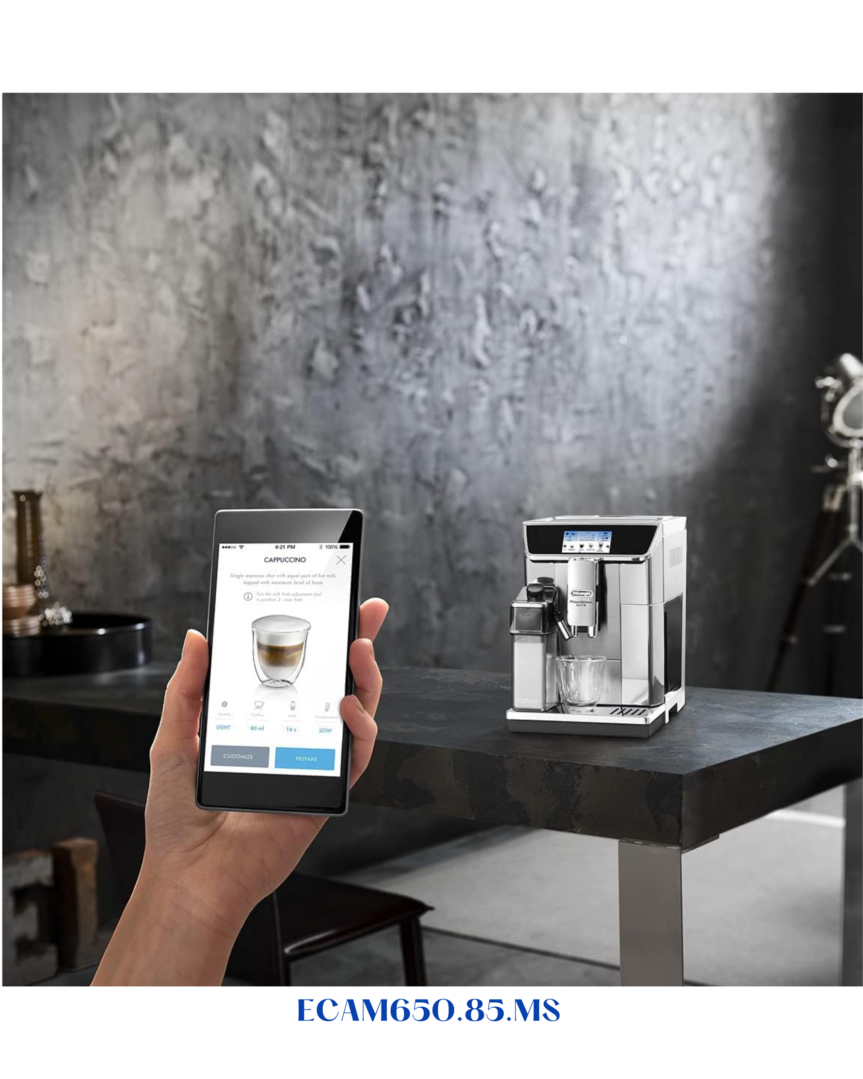 DELONGHI PRIMADONNA ELITE EXPERIENCE ESPRESSO MACHINE – SILVER
