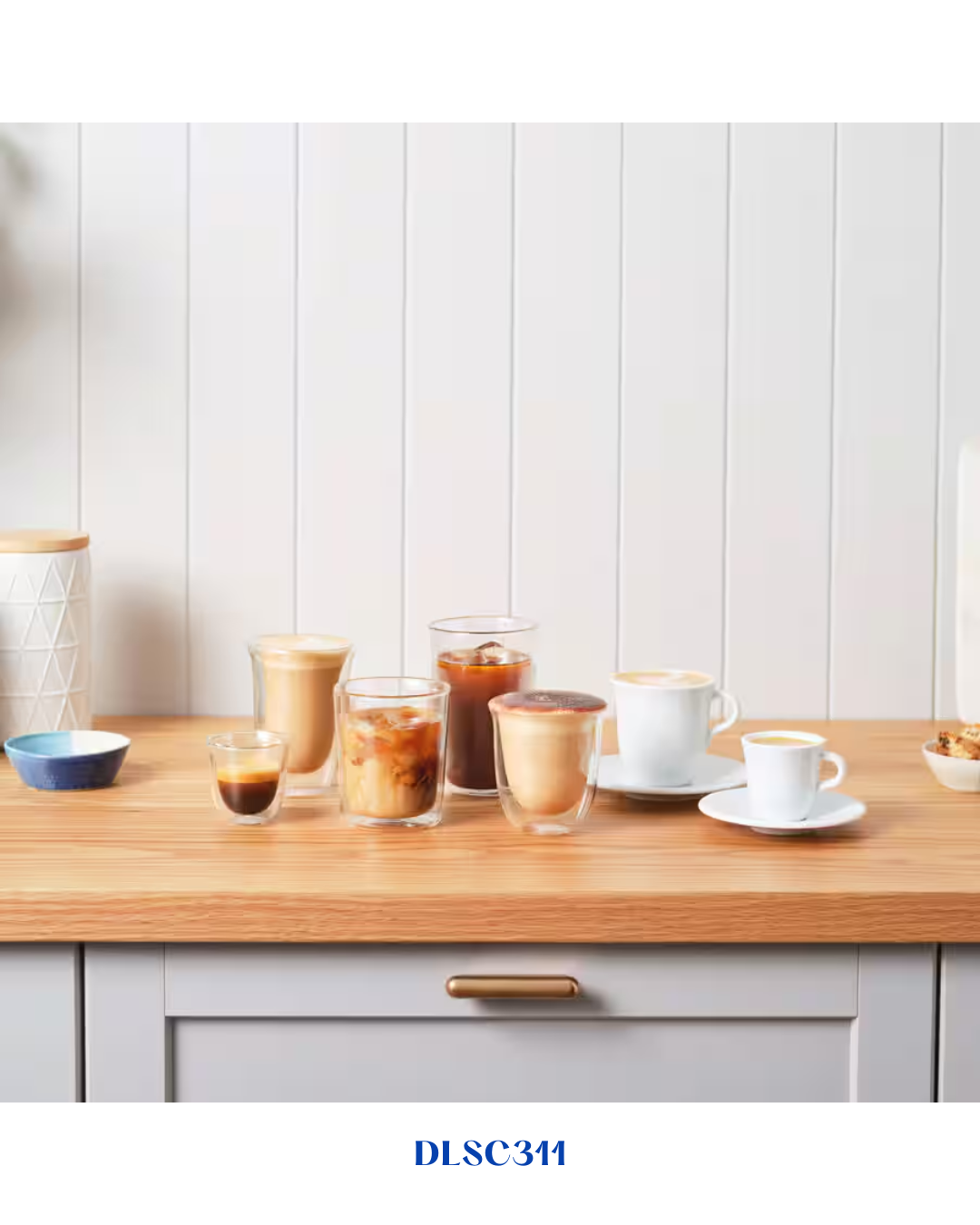 DELONGHI DOUBLE WALL CAPPUCCINO GLASSES – 270ML