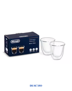 DELONGHI DOUBLE WALL ESPRESSO GLASSES – 90ML