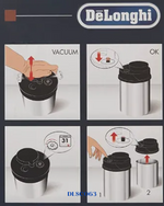 DELONGHI VACUUM COFFEE CANISTER-1300ML