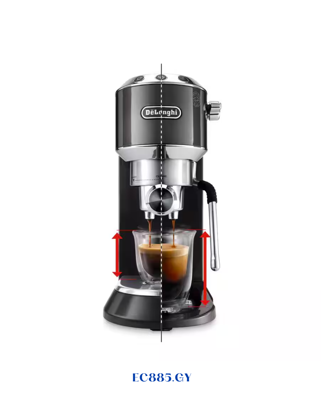 DELONGHI DEDICA ARTE ESPRESSO MACHINE – GREY