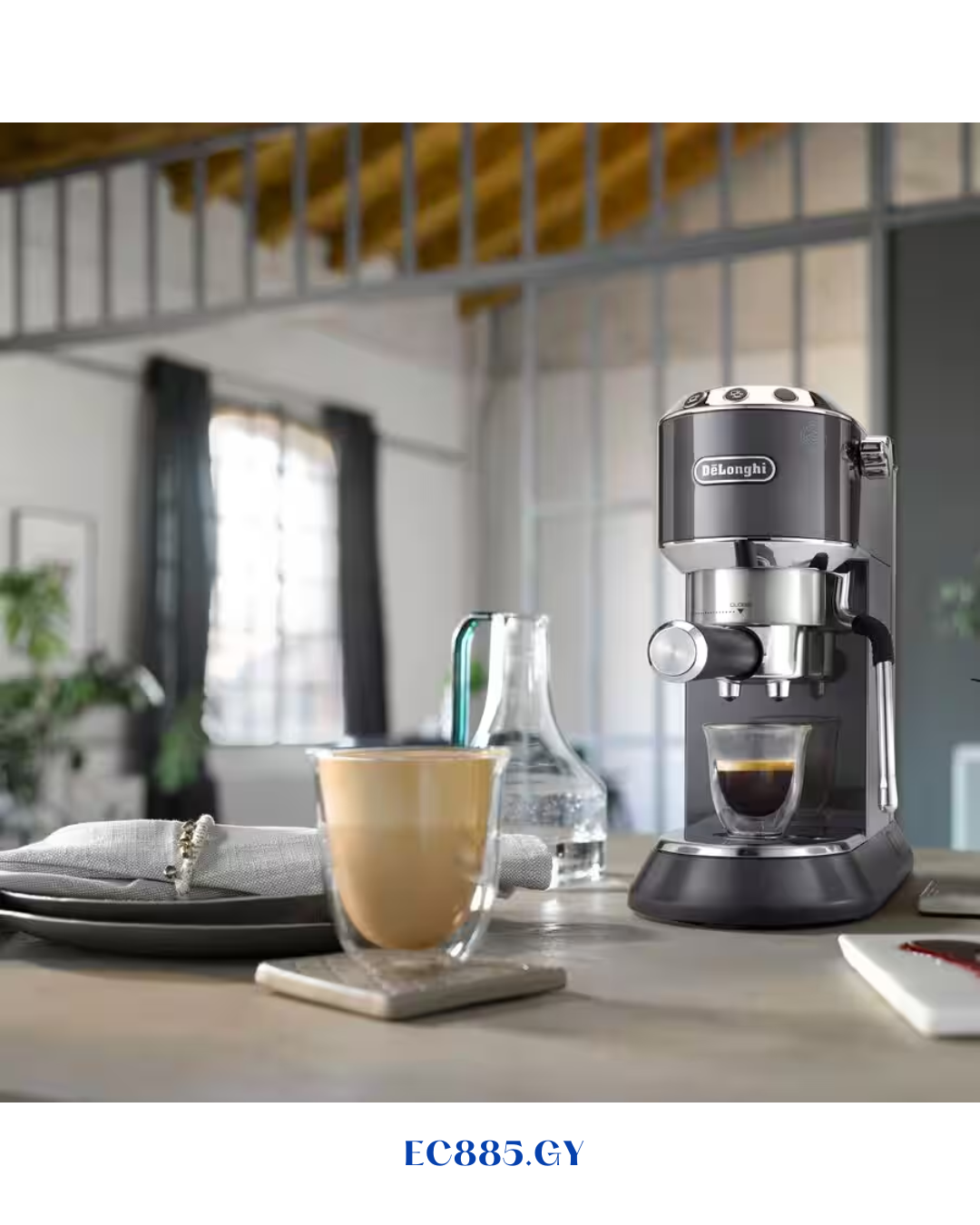 DELONGHI DEDICA ARTE ESPRESSO MACHINE – GREY
