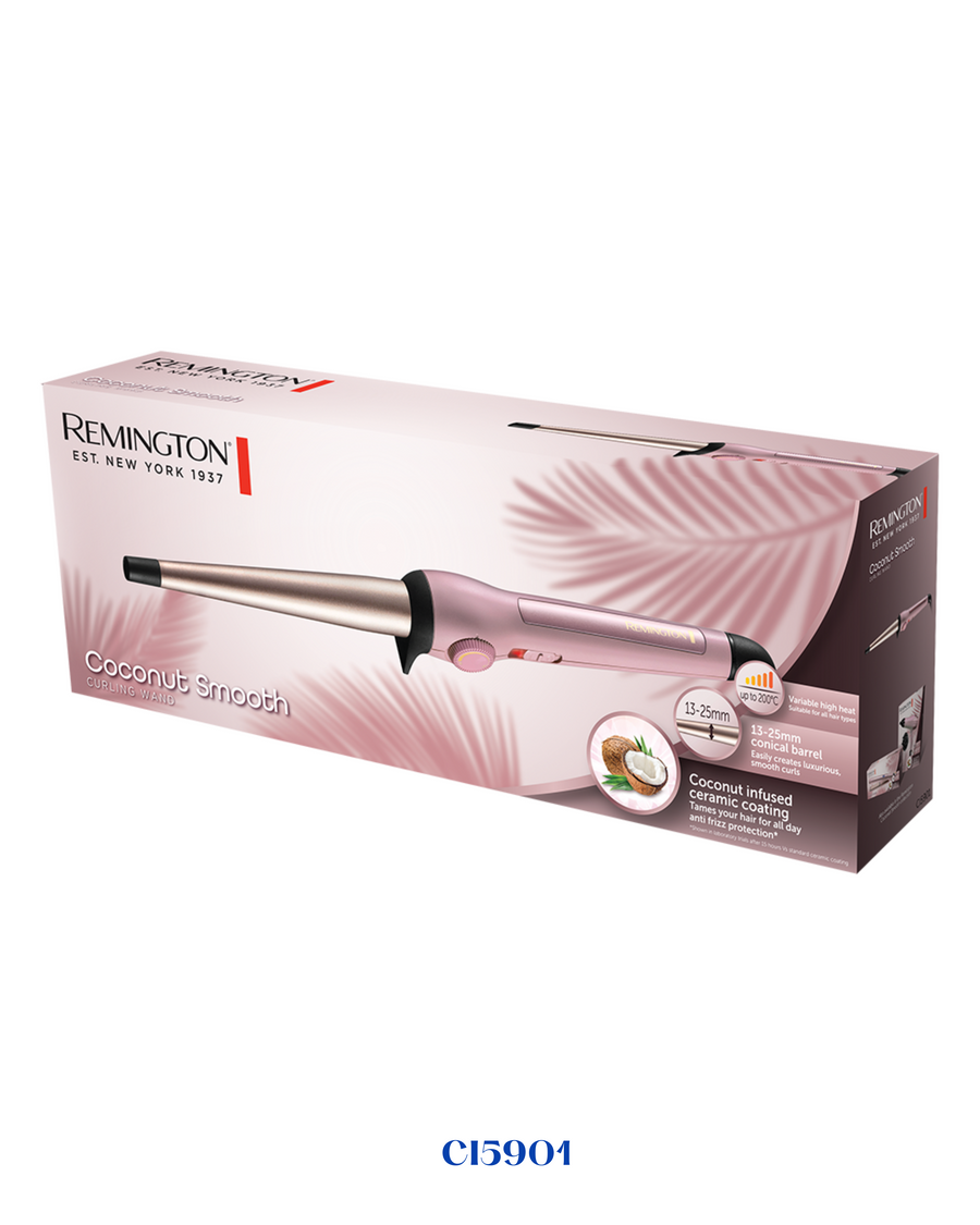 REMINGTON COCONUT SMOOTH CURLING WAND