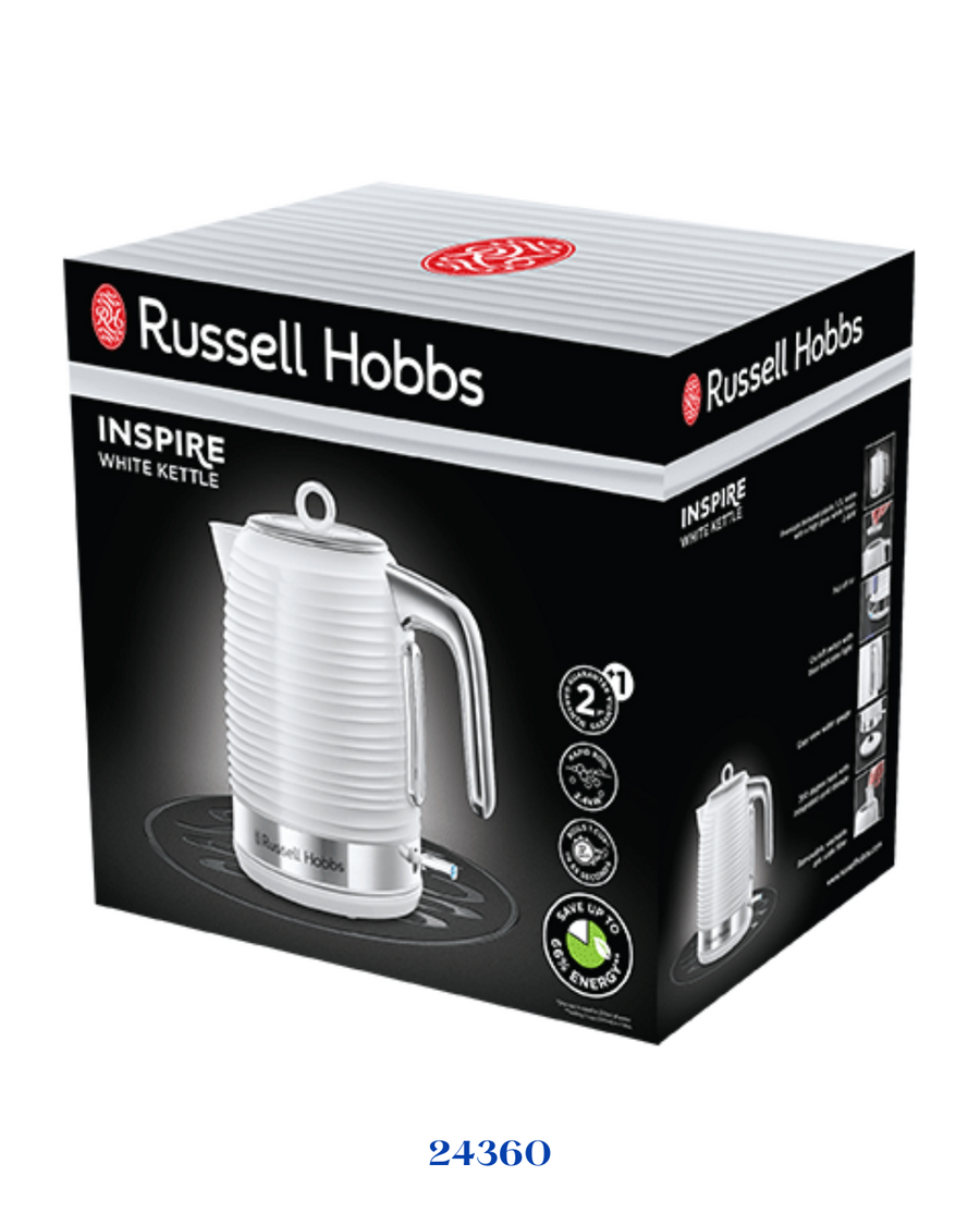 RUSSELL HOBBS INSPIRE WHITE KETTLE