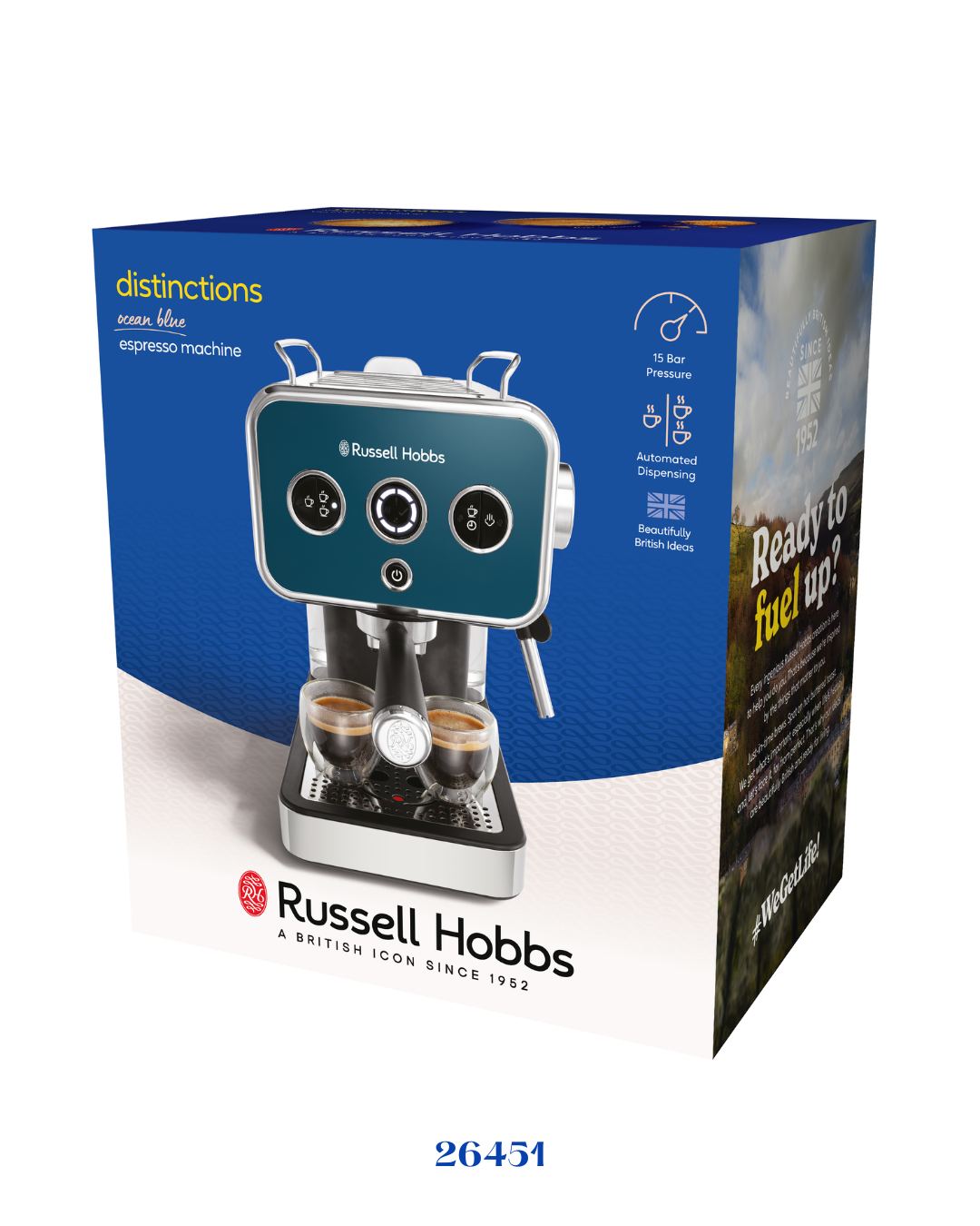 RUSSELL HOBBS DISTINCTIONS ESPRESSO MACHINE-1350W_1.1L