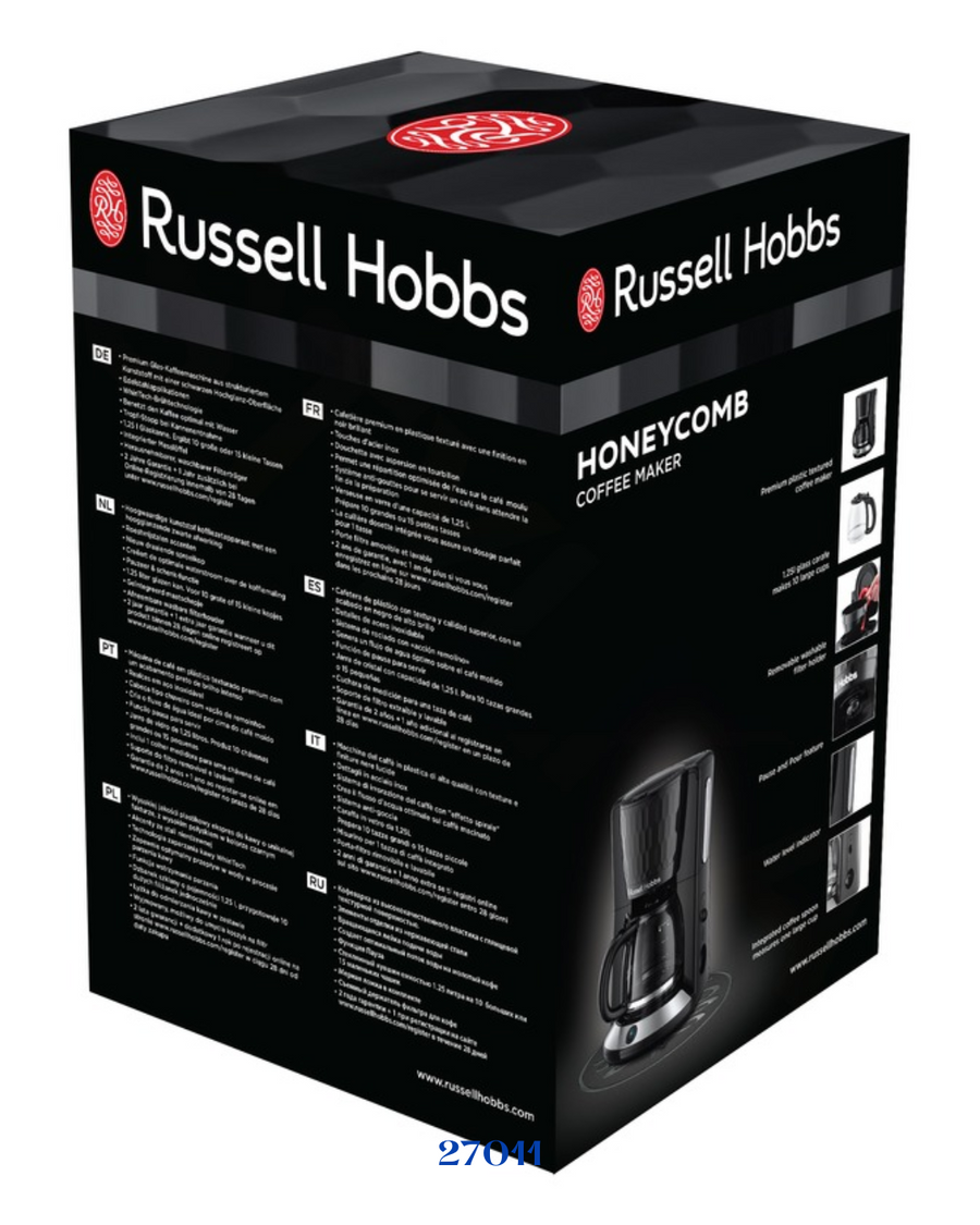 RUSSELL HOBBS HONEYCOMB COFFEE MAKER -1100W_1.25L