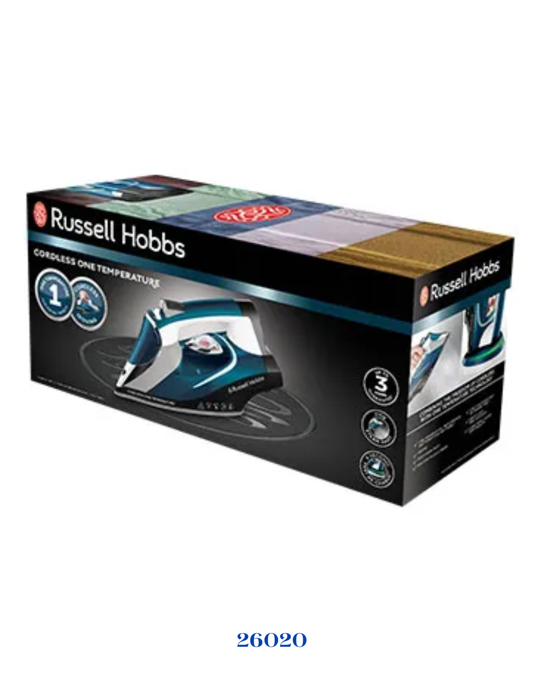 RUSSELL HOBBS CORDLESS ONE TEMPERATURE IRON -2600W
