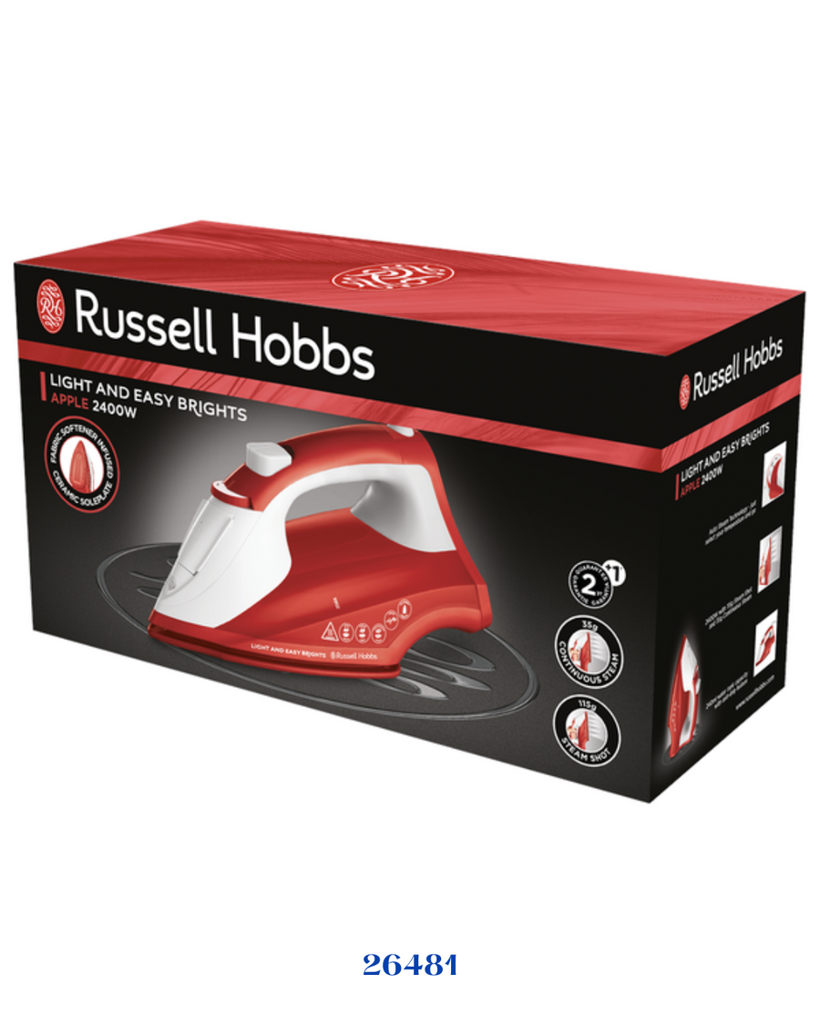 RUSSELL HOBBS LIGHT & EASY BRIGHTS APPLE STEAM IRON_2400W_0.24L