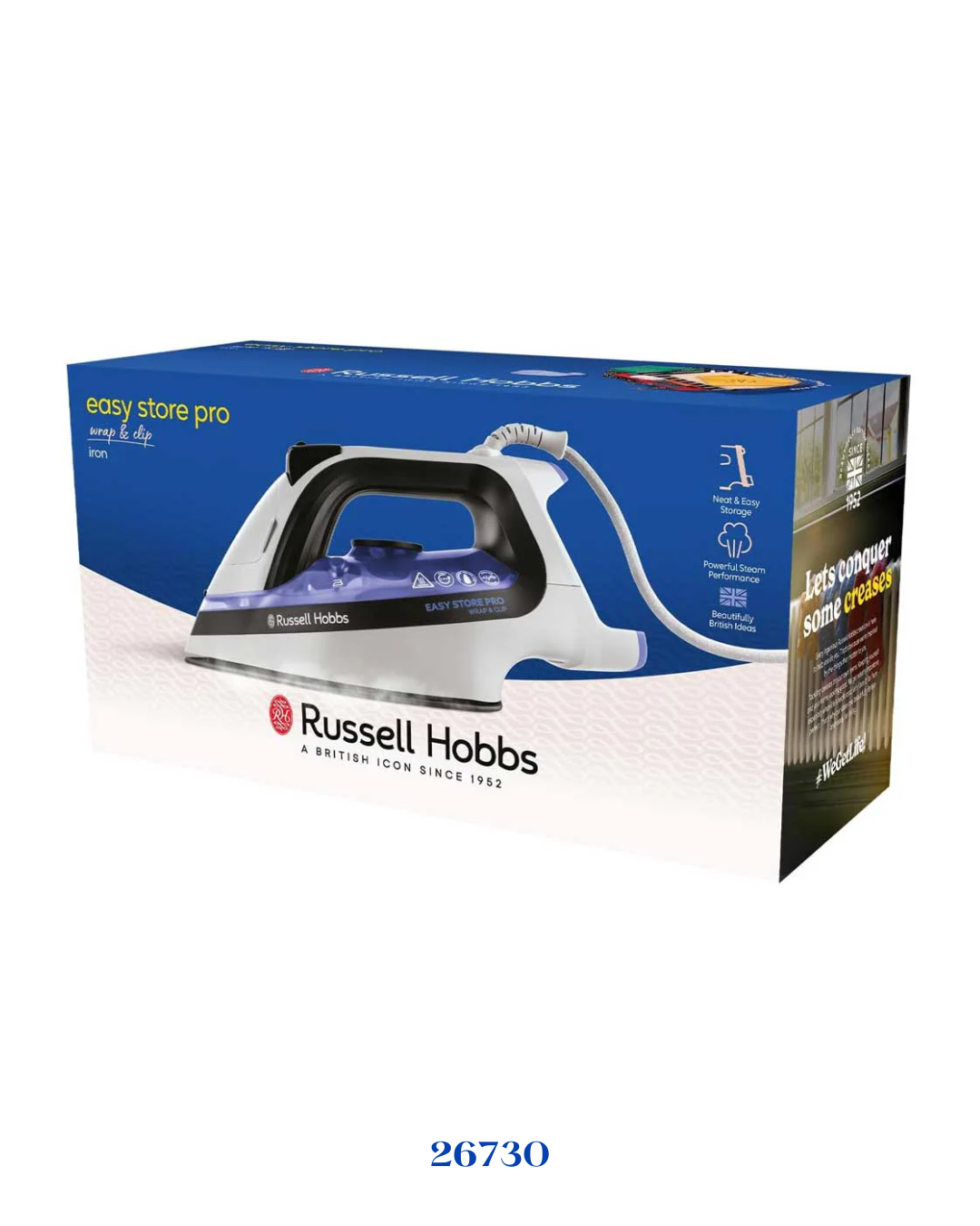 RUSSELL HOBBS EASY STORE PRO WRAP & CLIP STEAM IRON_2400W_0.32ML